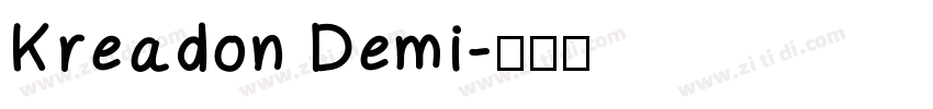 Kreadon Demi字体转换